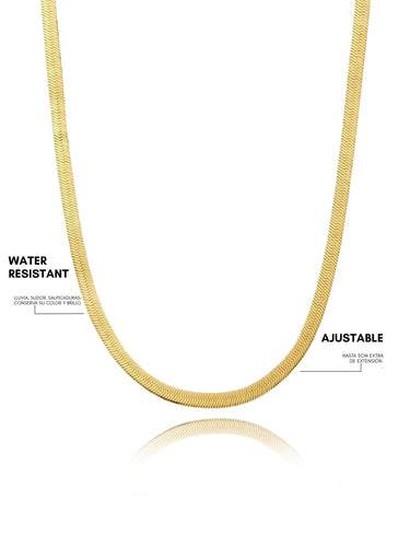 bezel gold - necklace pre order