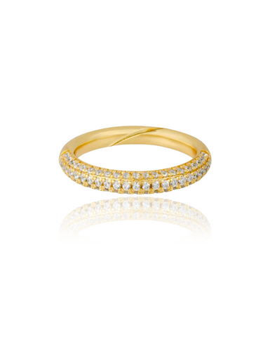 xs pave ring - gold