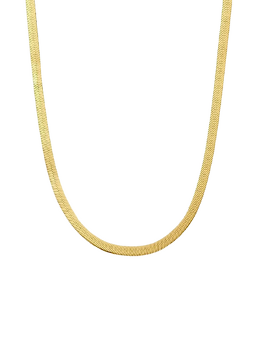 bezel gold - necklace pre order