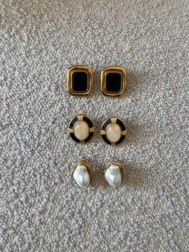 santino earrings - noir - pre venta