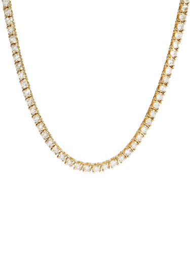 Tennis necklace - gold