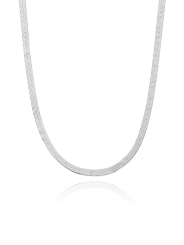 bezel silver - necklace