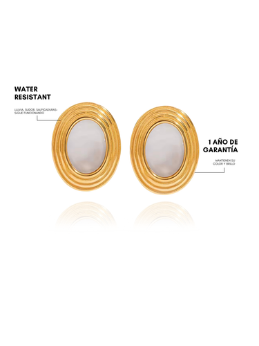 sea earrings - gold