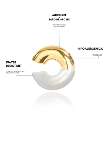 Amalfi cuff - white