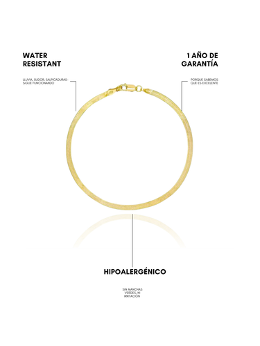 bezel bracelet - gold