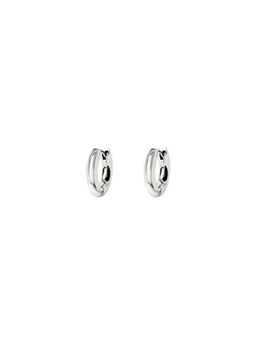 monaco mini hoops - Silver