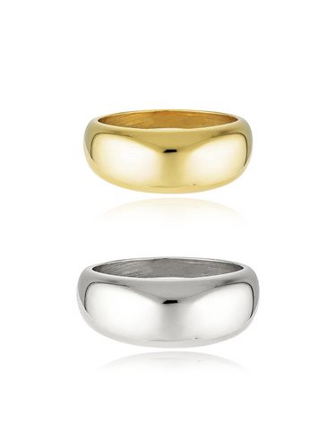 DOME RING GOLD & SILVER