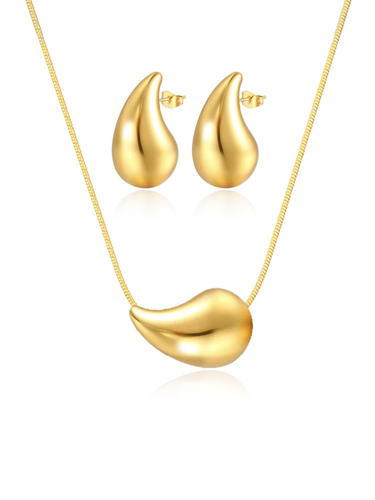 the drop hoos + necklace
