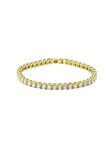 tennis bracelet - gold