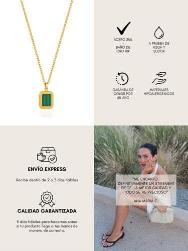 Malaquita necklace