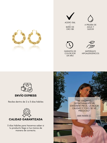 Jada m hoops - gold