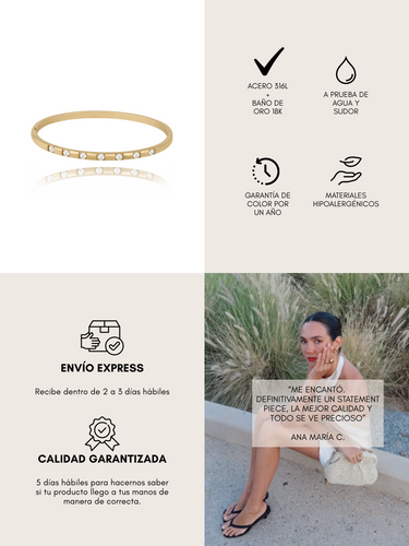 soleil bracelet - gold