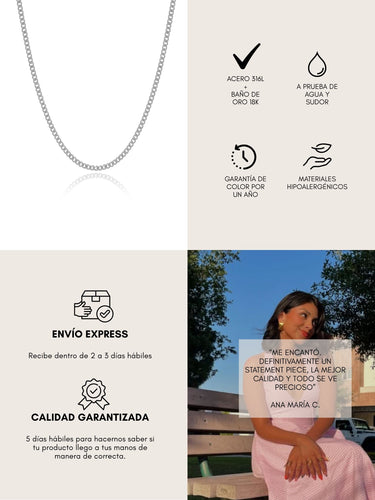 Cuban jumbo necklace - silver