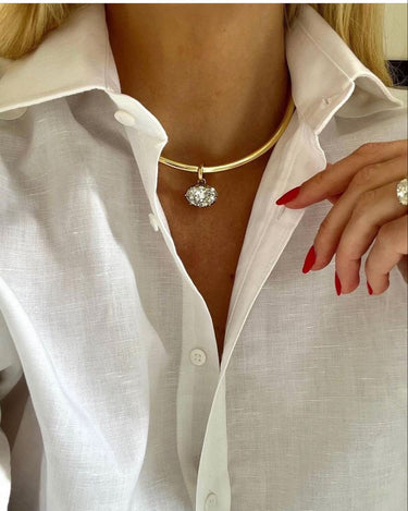 Marquise xl necklace gold