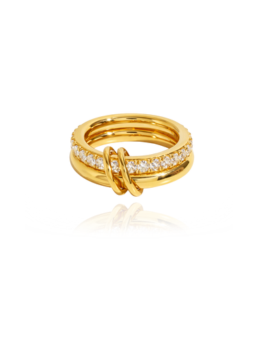 double
 ring - gold