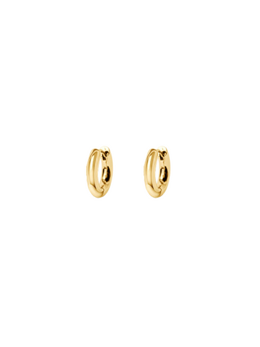 monaco mini hoops - gold