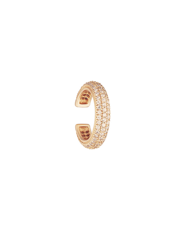 zc pave ear cuff - rose gold