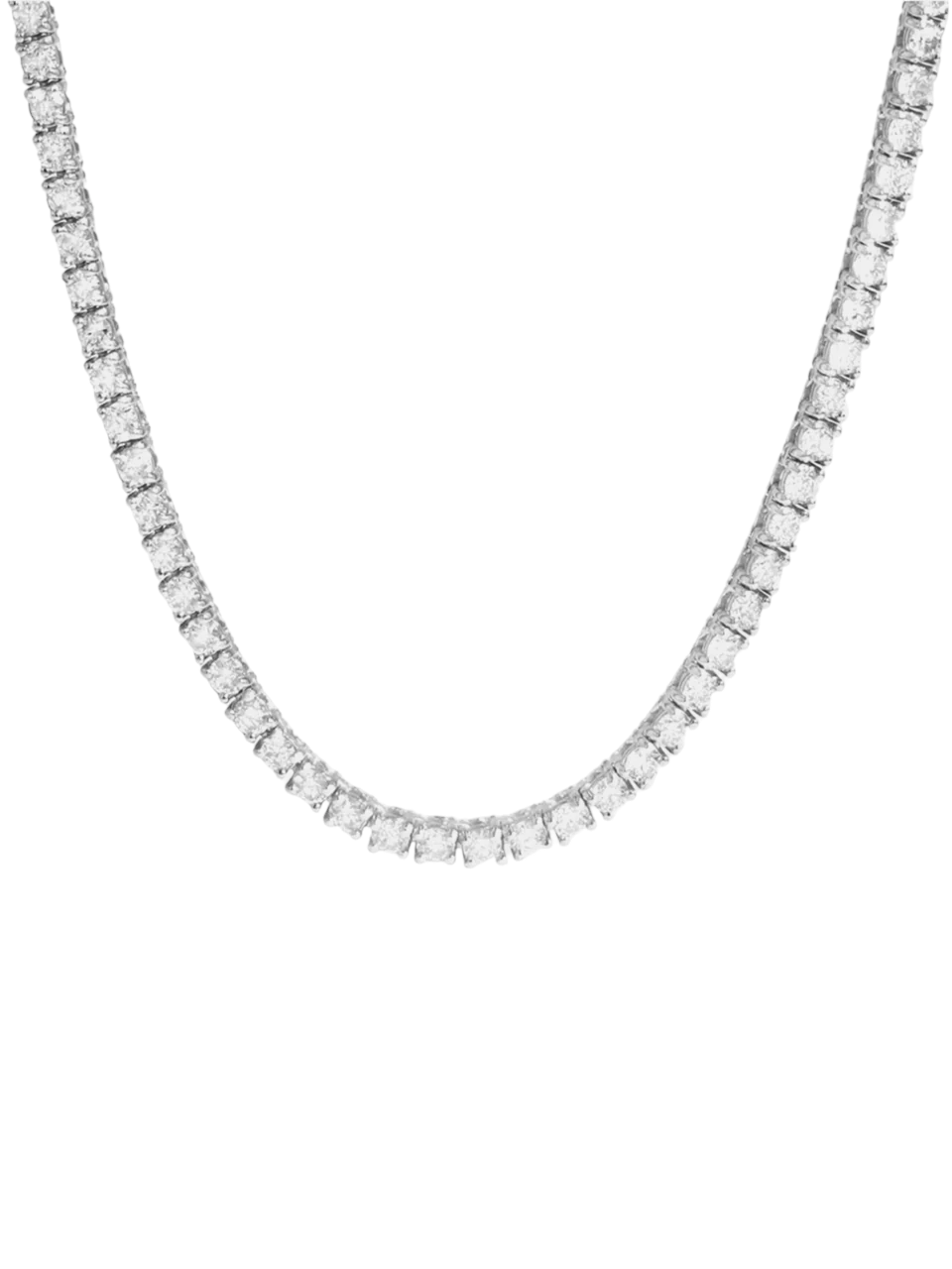 Tennis necklace - silver
