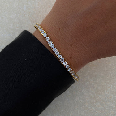tennis bracelet - gold